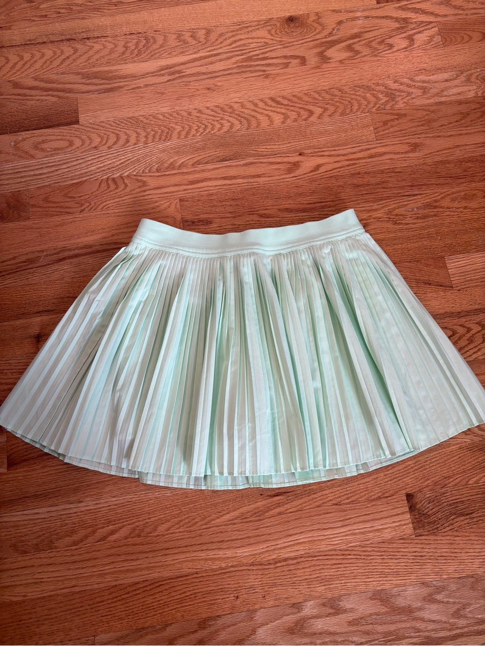 Women's Mint Green Pleated Skirt